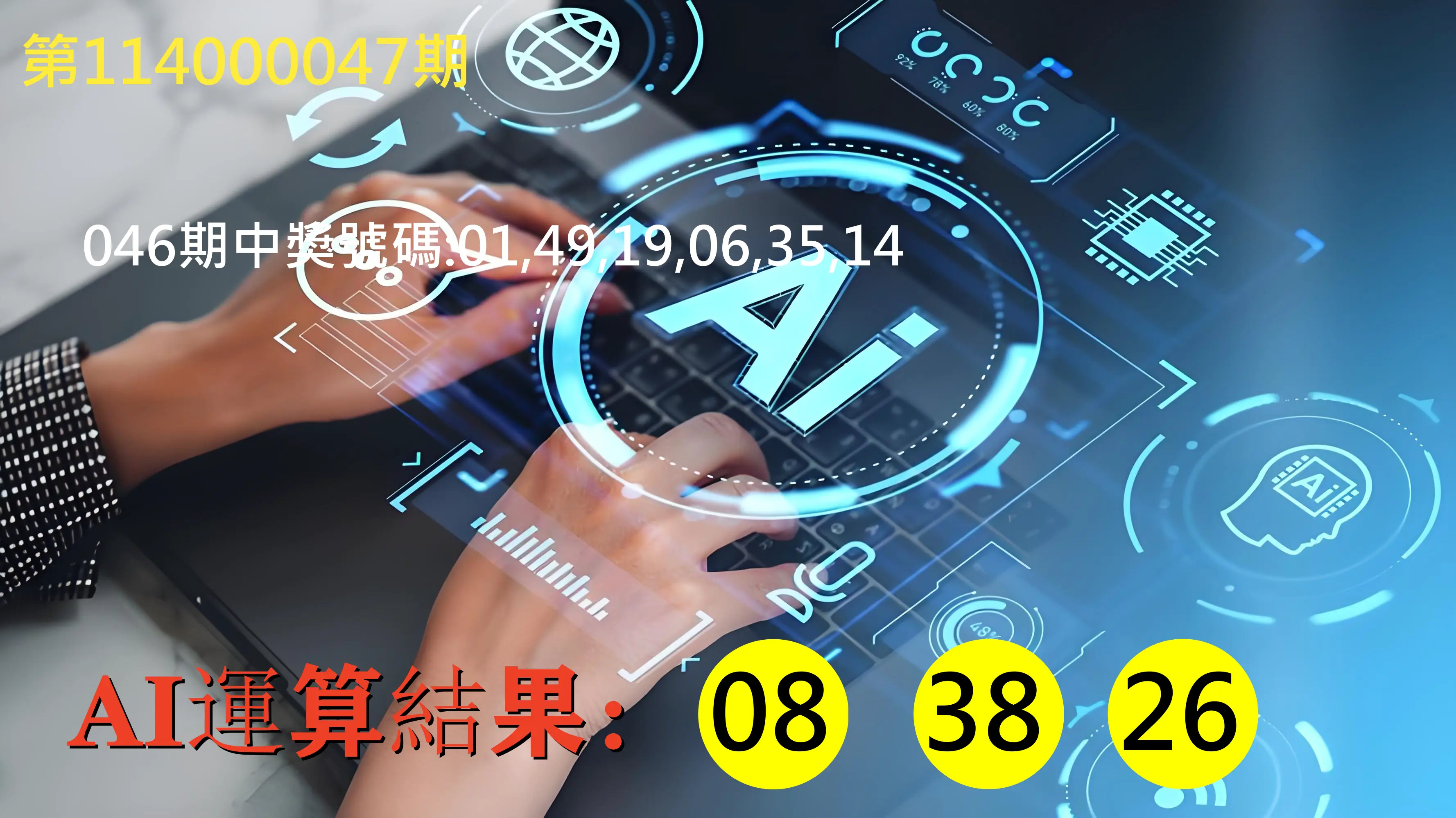 大樂透第114000047期AI運算3膽號