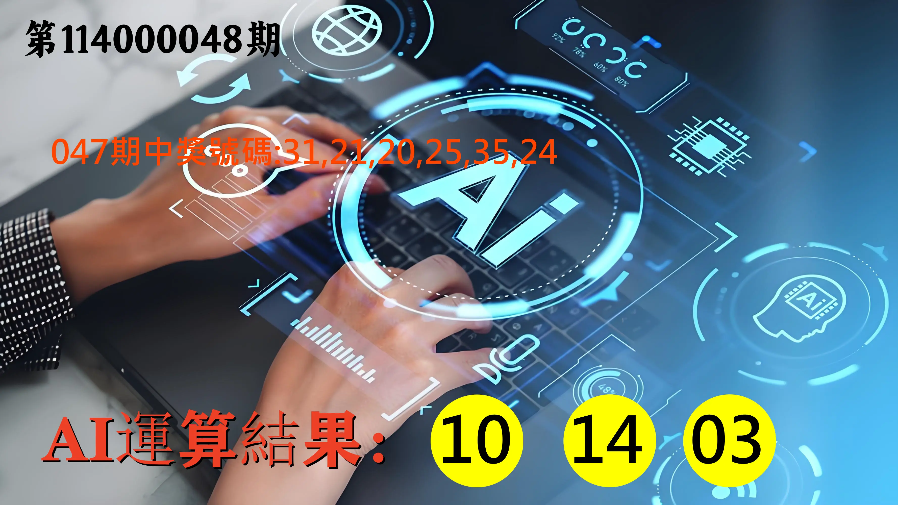 大樂透第114000048期AI運算3膽號