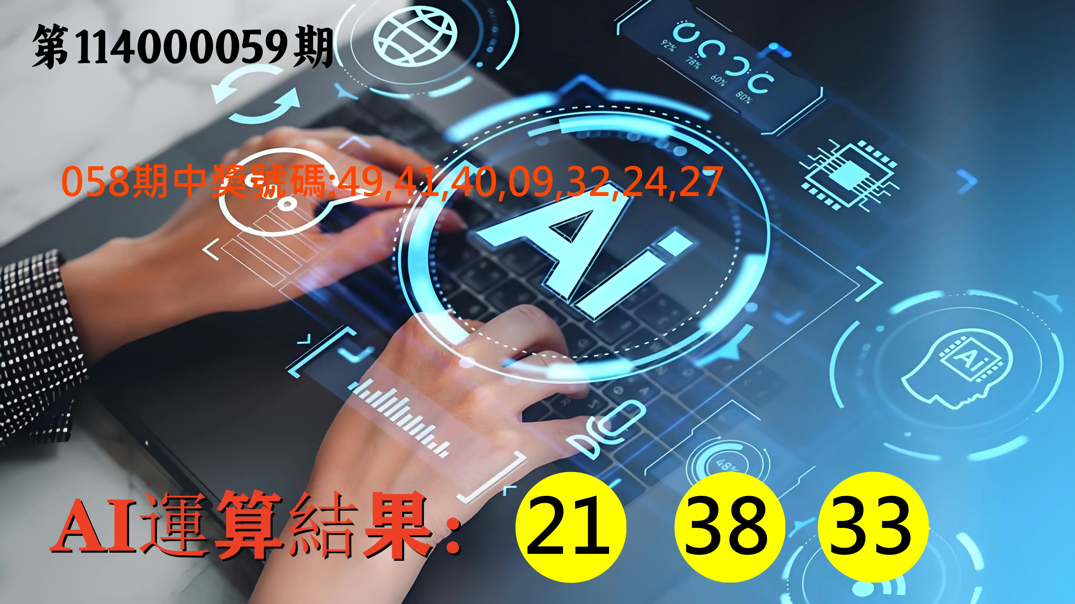 大樂透第114000059期AI運算3膽號